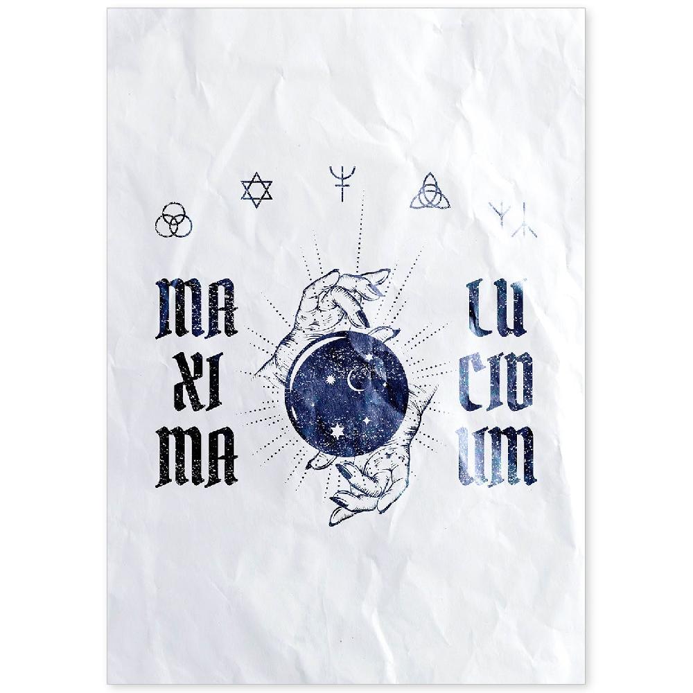 nacnic Lámina de Ilustraciones de Magia y Ocultismo