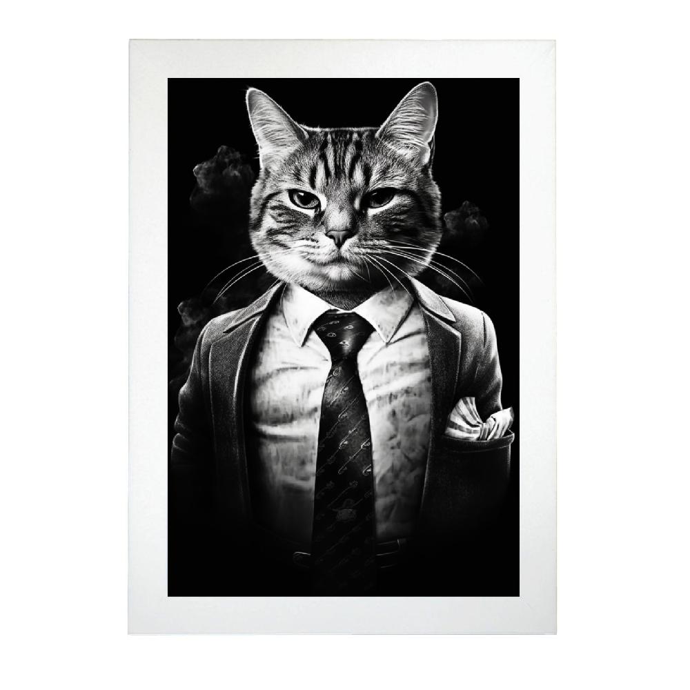 Nacnic Lámina De Impuesto De Gato En Blanco Y Negro