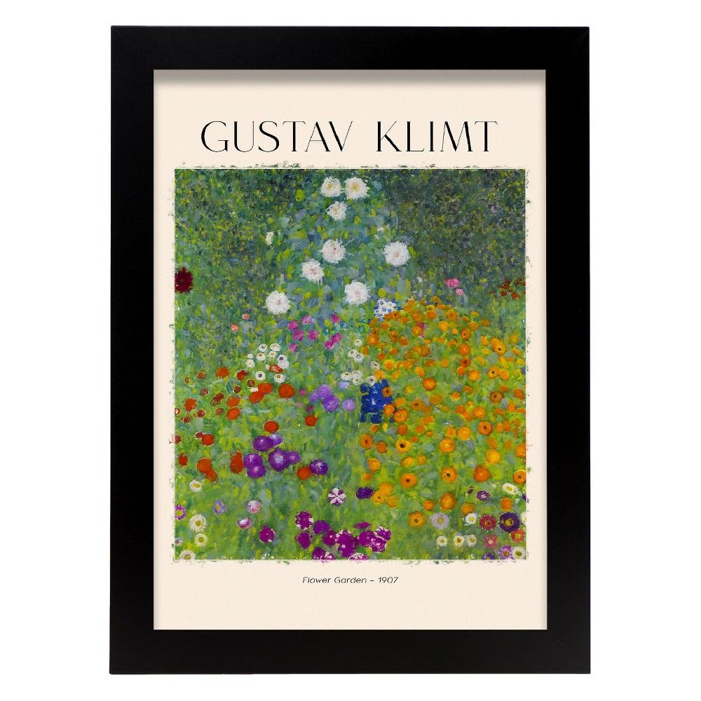 Nacnic Lámina De Jardín De Flores Inspirada En Gustav Klimt