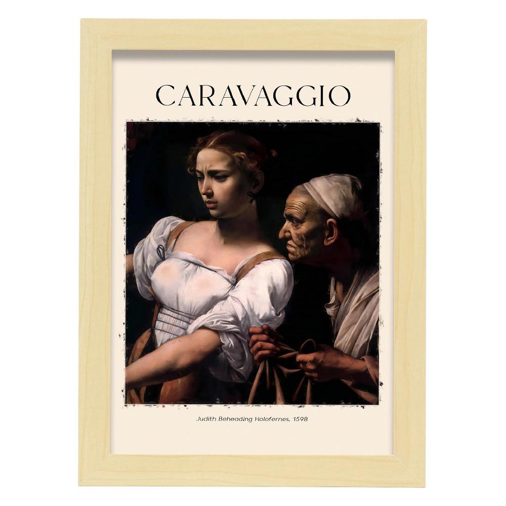 Nacnic Lámina De Judith Decapitando A Holofernes Inspirada En Caravaggio