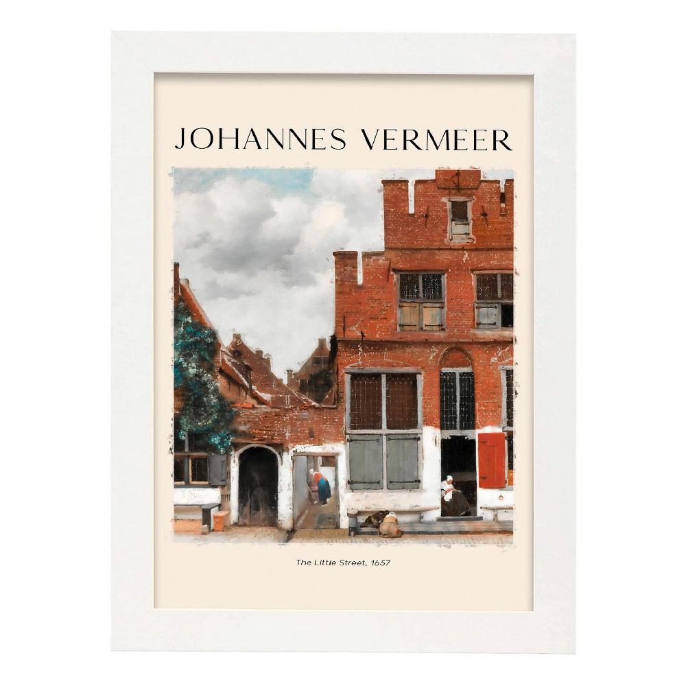 Nacnic Lámina De La Pequeña Calle Inspirada En Johannes Vermeer