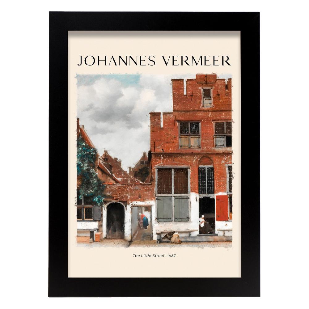 Nacnic Lámina De La Pequeña Calle Inspirada En Johannes Vermeer