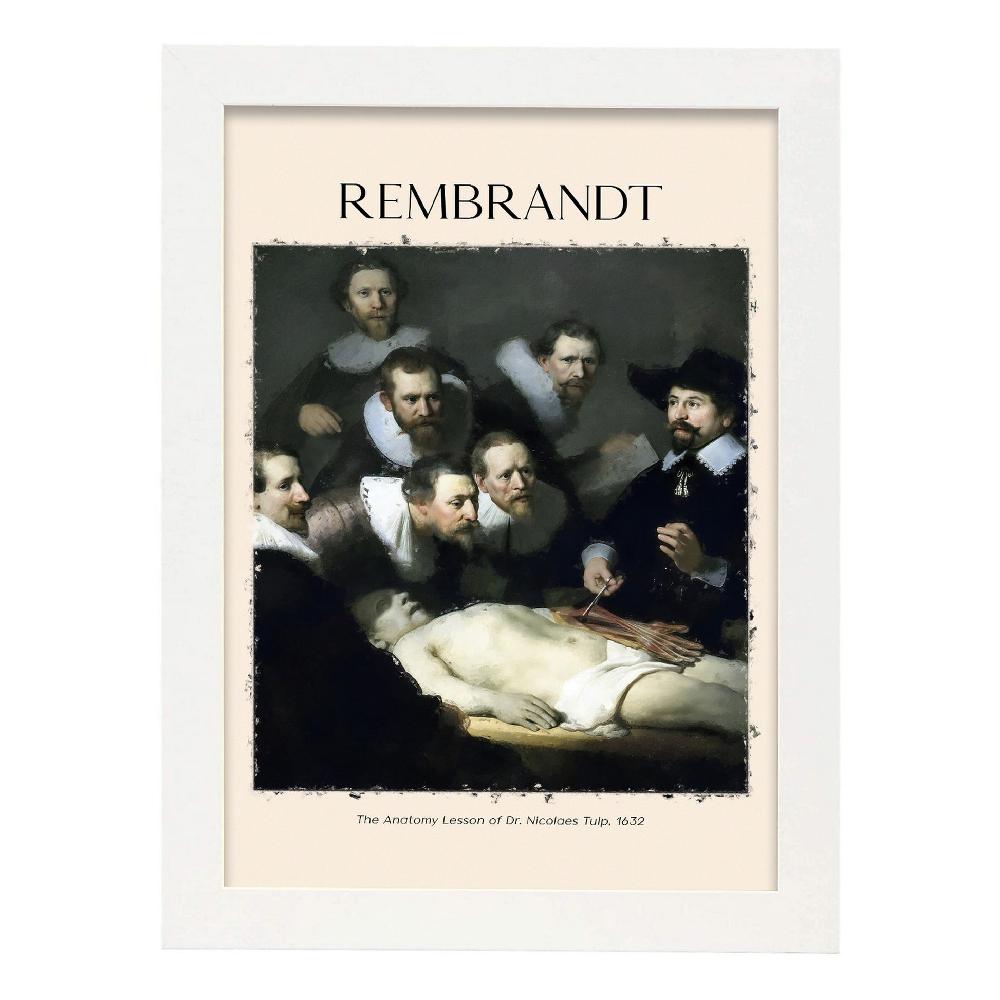 Nacnic Lámina De Lección De Anatomía Inspirada En Rembrandt