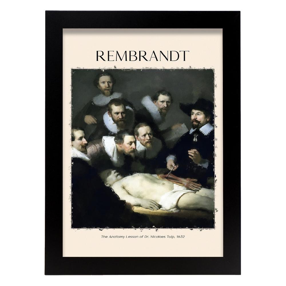 Nacnic Lámina De Lección De Anatomía Inspirada En Rembrandt