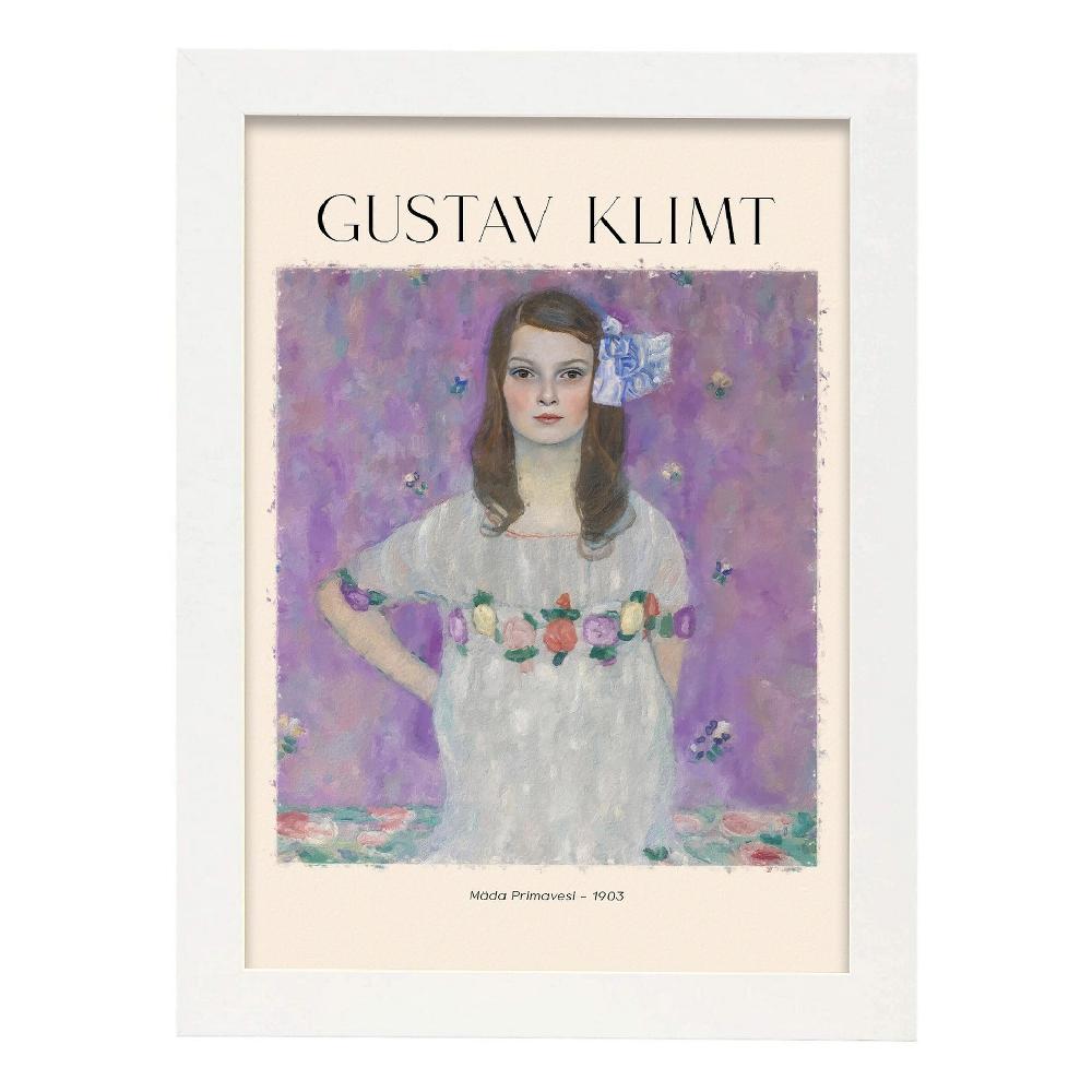 Nacnic Lámina De Mada Primavesi Inspirada En Gustav Klimt