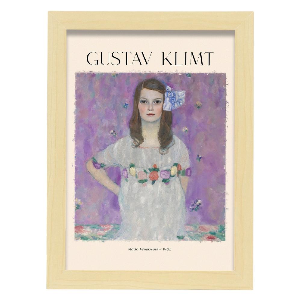 Nacnic Lámina De Mada Primavesi Inspirada En Gustav Klimt