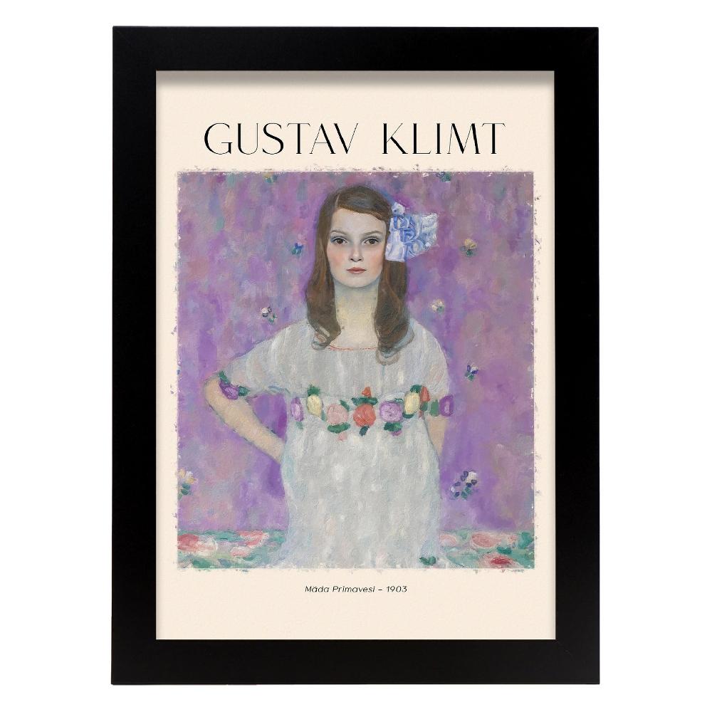 Nacnic Lámina De Mada Primavesi Inspirada En Gustav Klimt