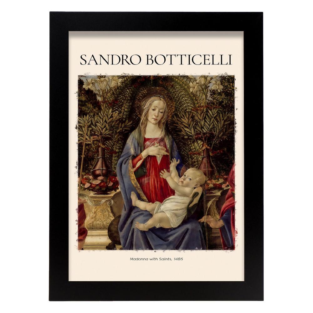 Nacnic Lámina De Madonna Con Santos Inspirada En Sandro Botticelli