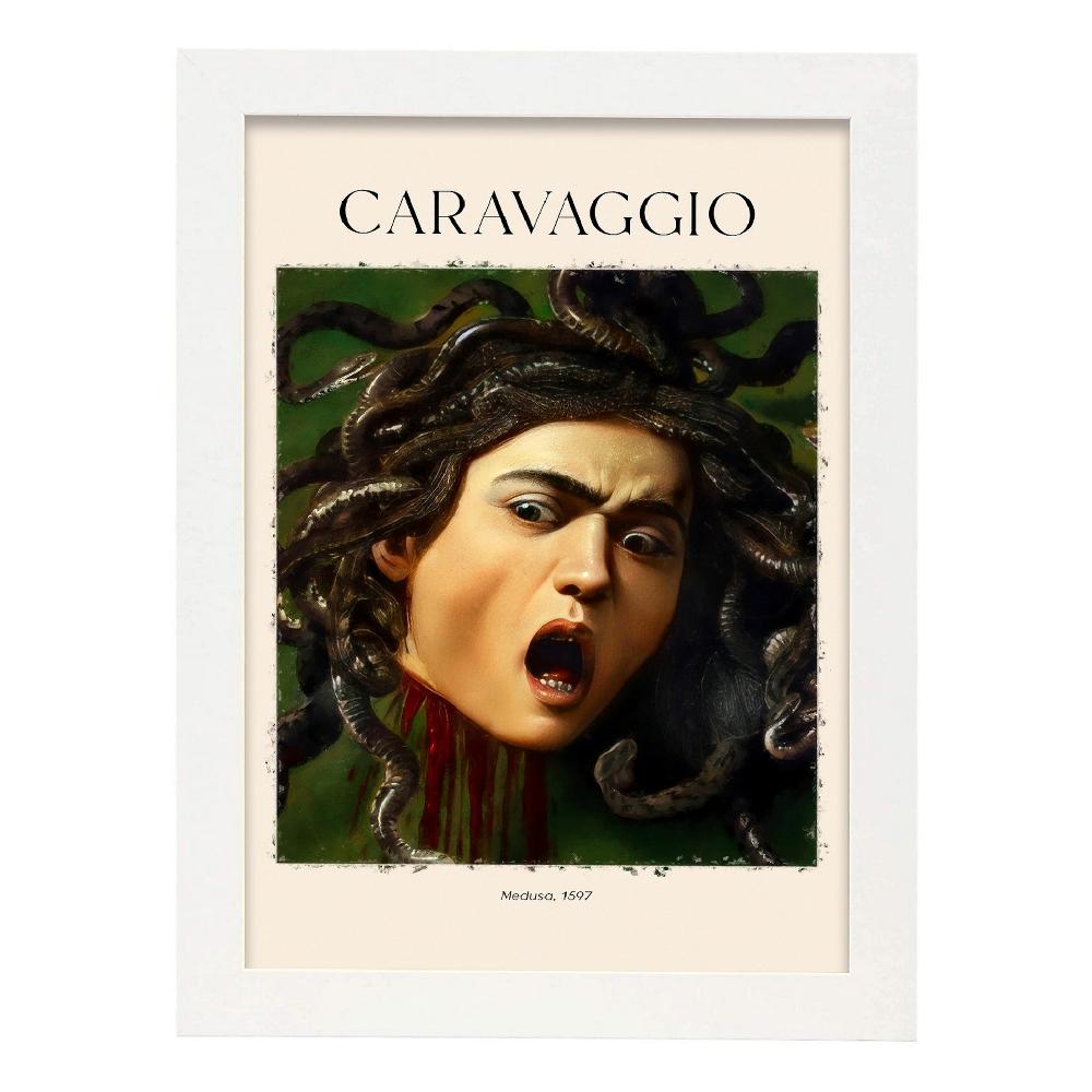 Nacnic Lámina De Medusa 1597 Inspirada En Caravaggio