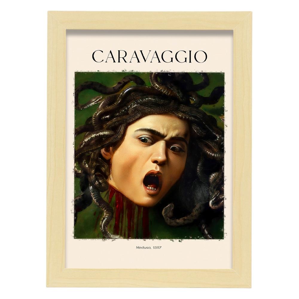 Nacnic Lámina De Medusa 1597 Inspirada En Caravaggio