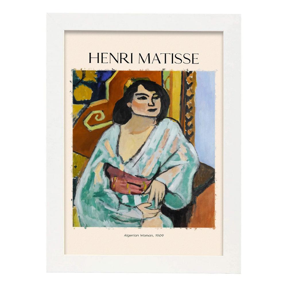 Nacnic Lámina De Mujer Argelina Inspirada En Henri Matisse