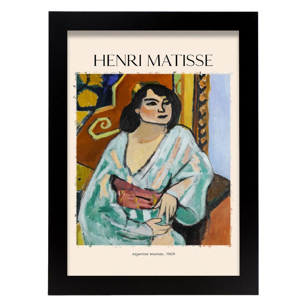 Nacnic Lámina De Mujer Argelina Inspirada En Henri Matisse