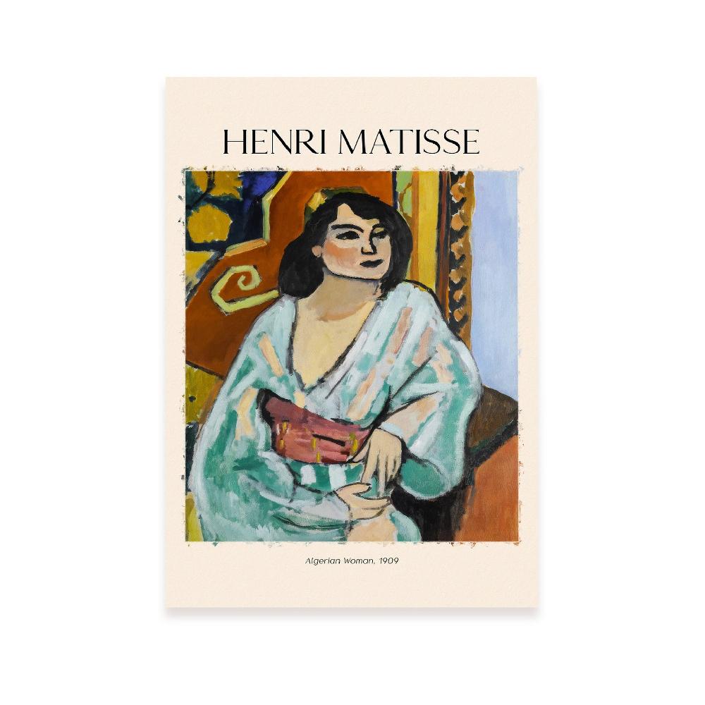 nacnic Lámina de Mujer Argelina inspirada en Henri Matisse