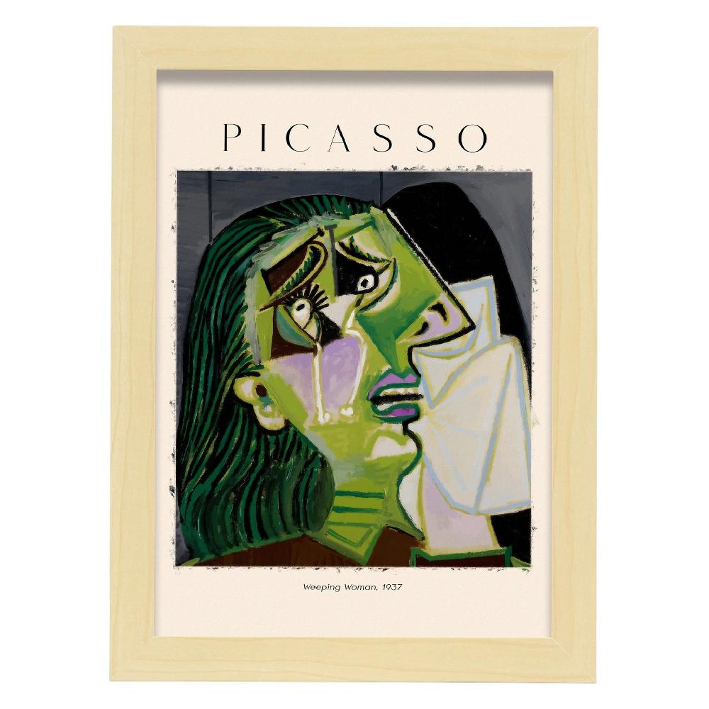 Nacnic Lámina De Mujer Llorando Inspirada En Picasso