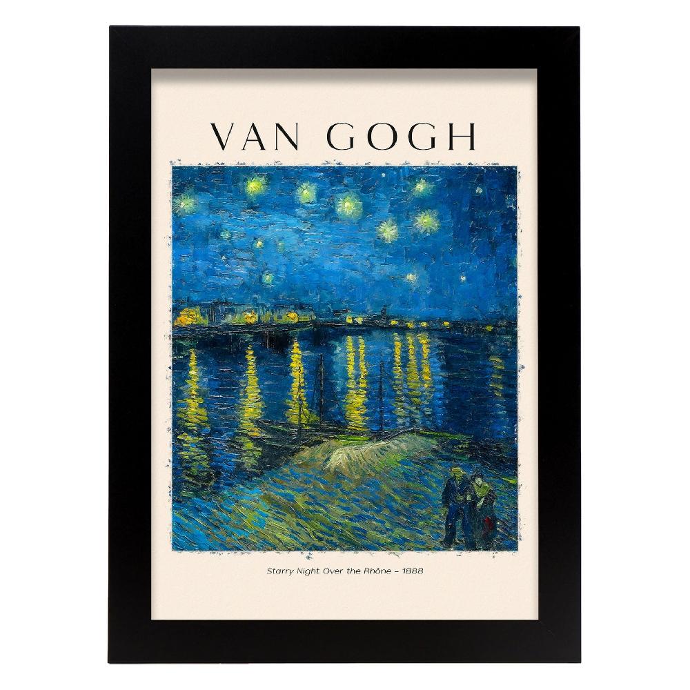 Nacnic Lámina De Noche Estrellada Sobre El Ródano Inspirada En Van Gogh