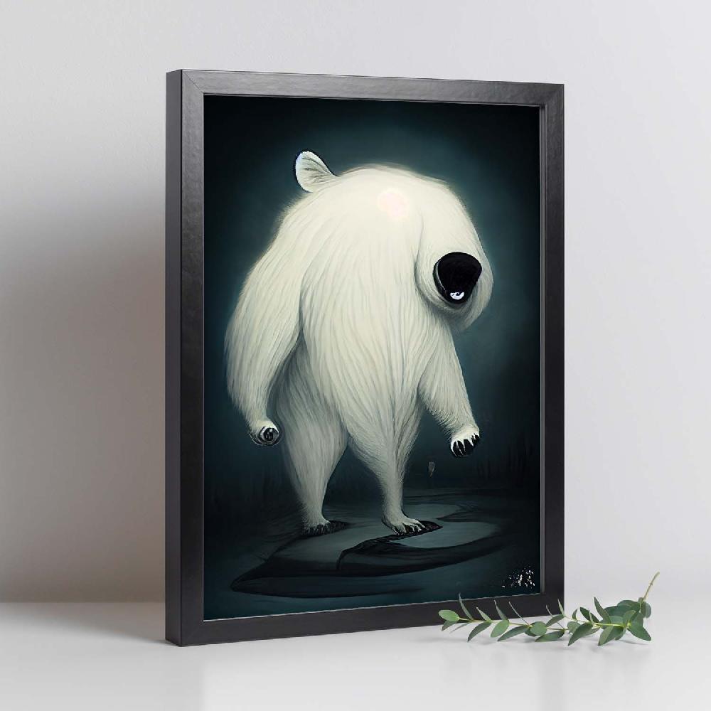 Nacnic Lámina De Oso Polar Generoso Estilo T. Burton De Nacnic