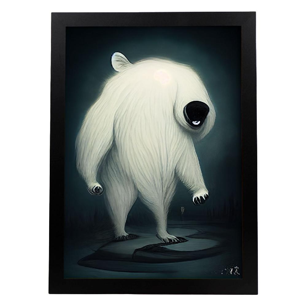 nacnic Lámina de Oso Polar Generoso Estilo T. Burton de Nacnic
