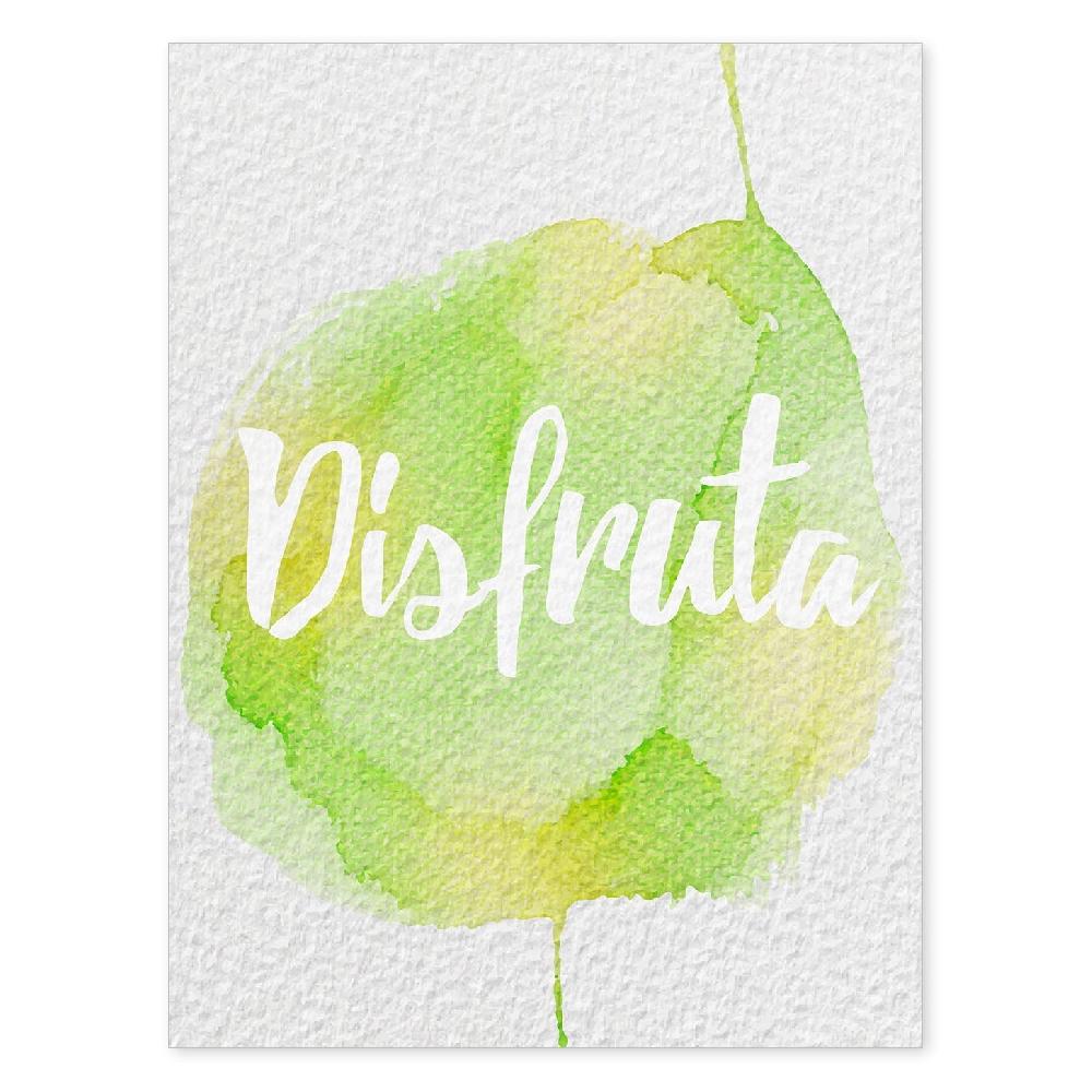 nacnic Lámina de Palabra Disfruta Colorida y Acuarela