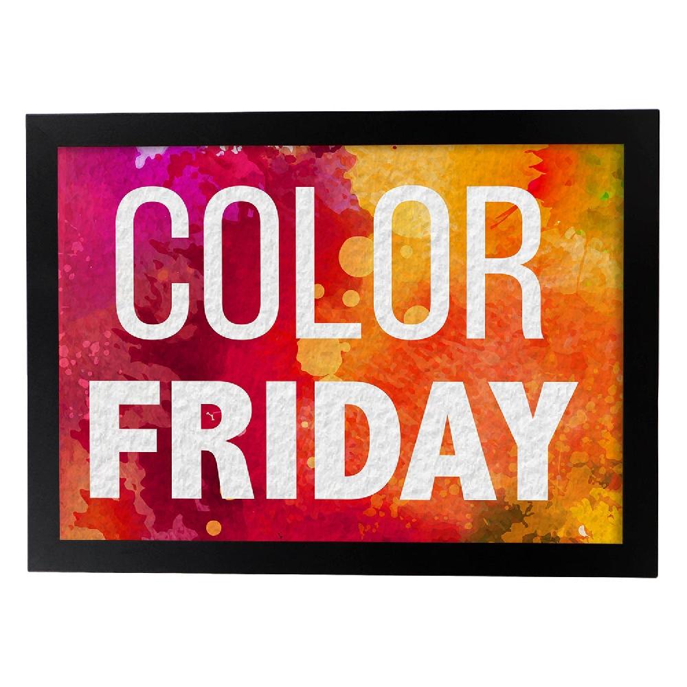 Nacnic Lámina De Palabra Sonrie2 Colorida Y Acuarela