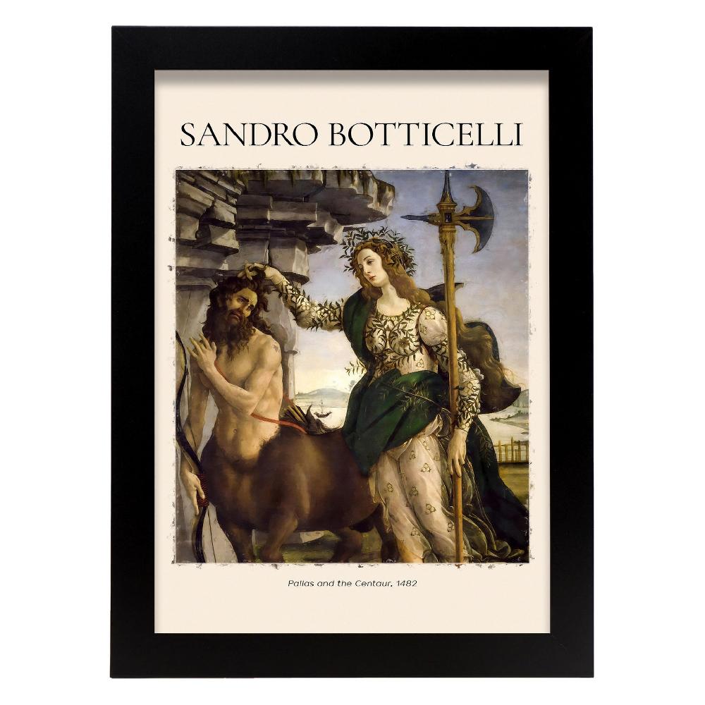 Nacnic Lámina De Pallas Y El Centauro Inspirada En Sandro Botticelli Para Tu Hogar