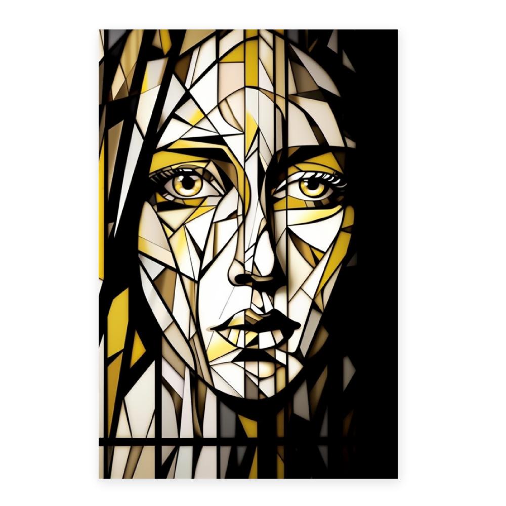 Nacnic Lámina De Pintura Blanca Con Rostro De Mujer