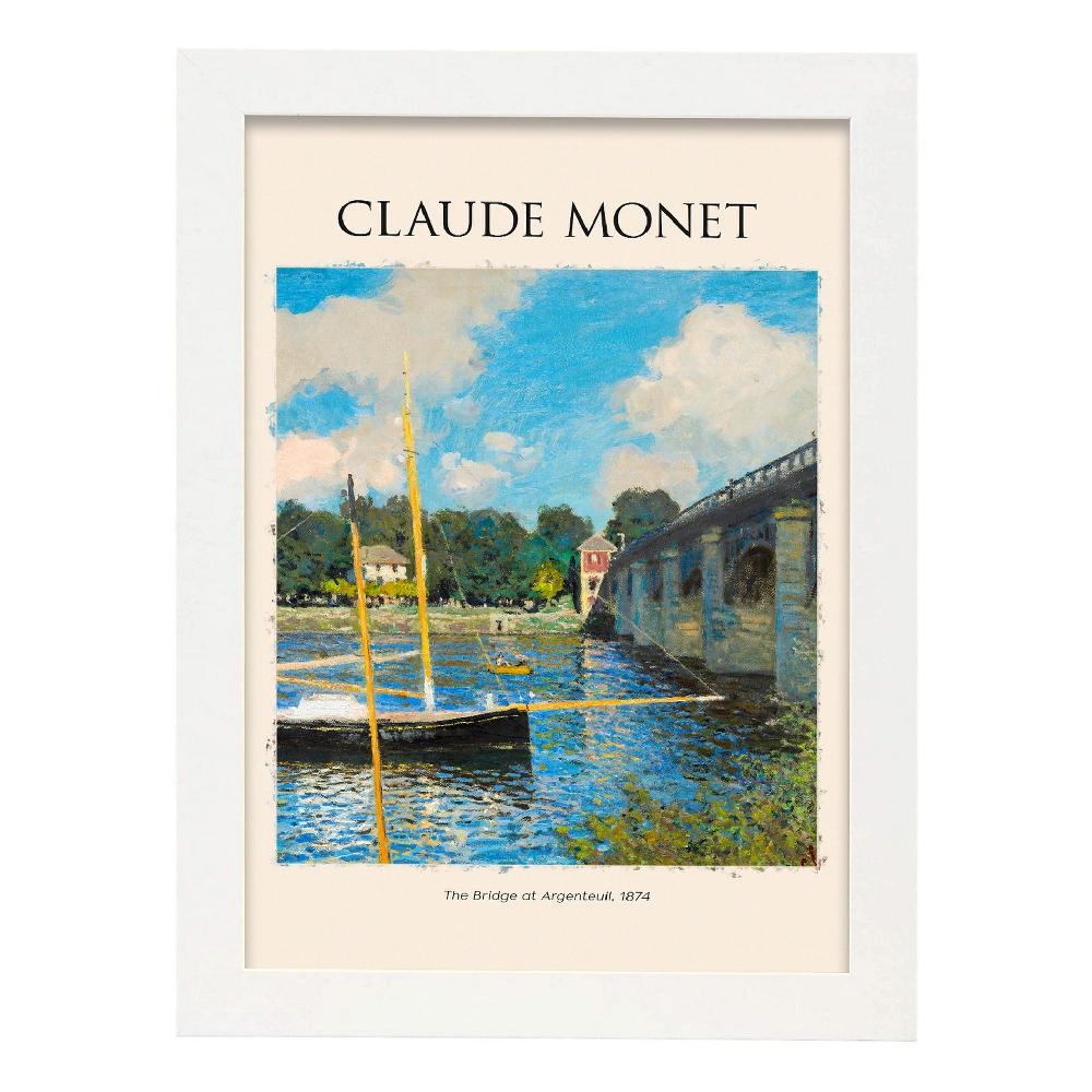 Nacnic Lámina De Puente En Argenteuil Inspirada En Claude Monet
