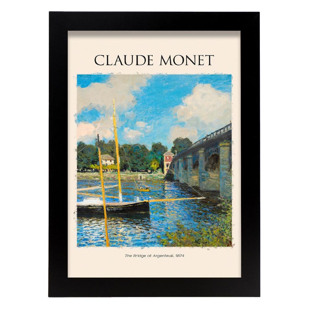 Nacnic Lámina De Puente En Argenteuil Inspirada En Claude Monet