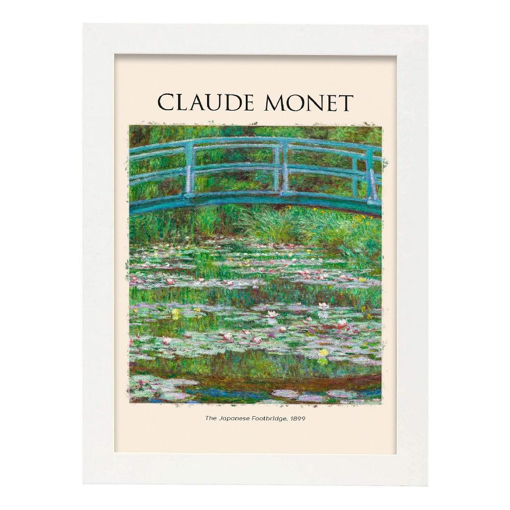 Nacnic Lámina De Puente Japonés Inspirada En Claude Monet