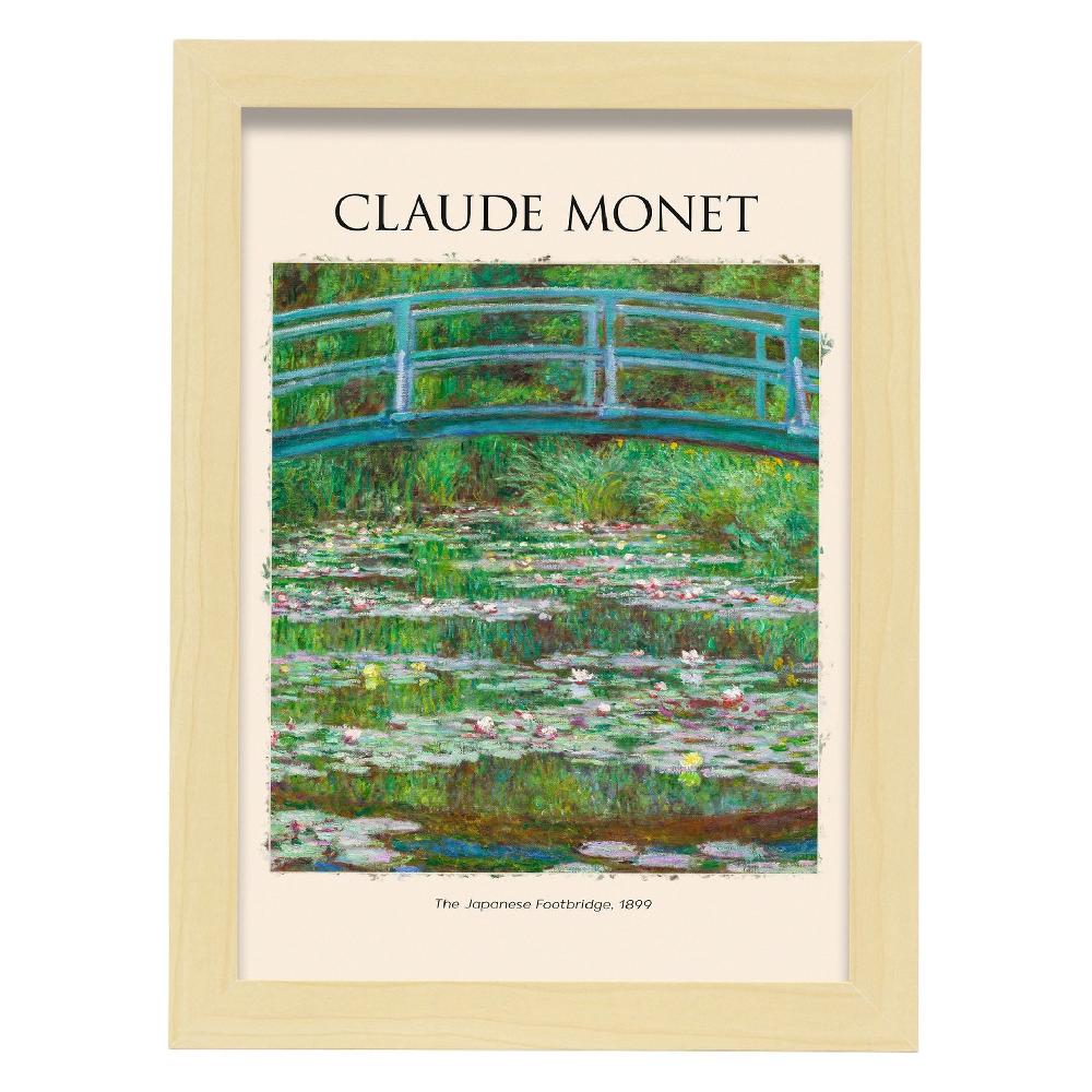 Nacnic Lámina De Puente Japonés Inspirada En Claude Monet