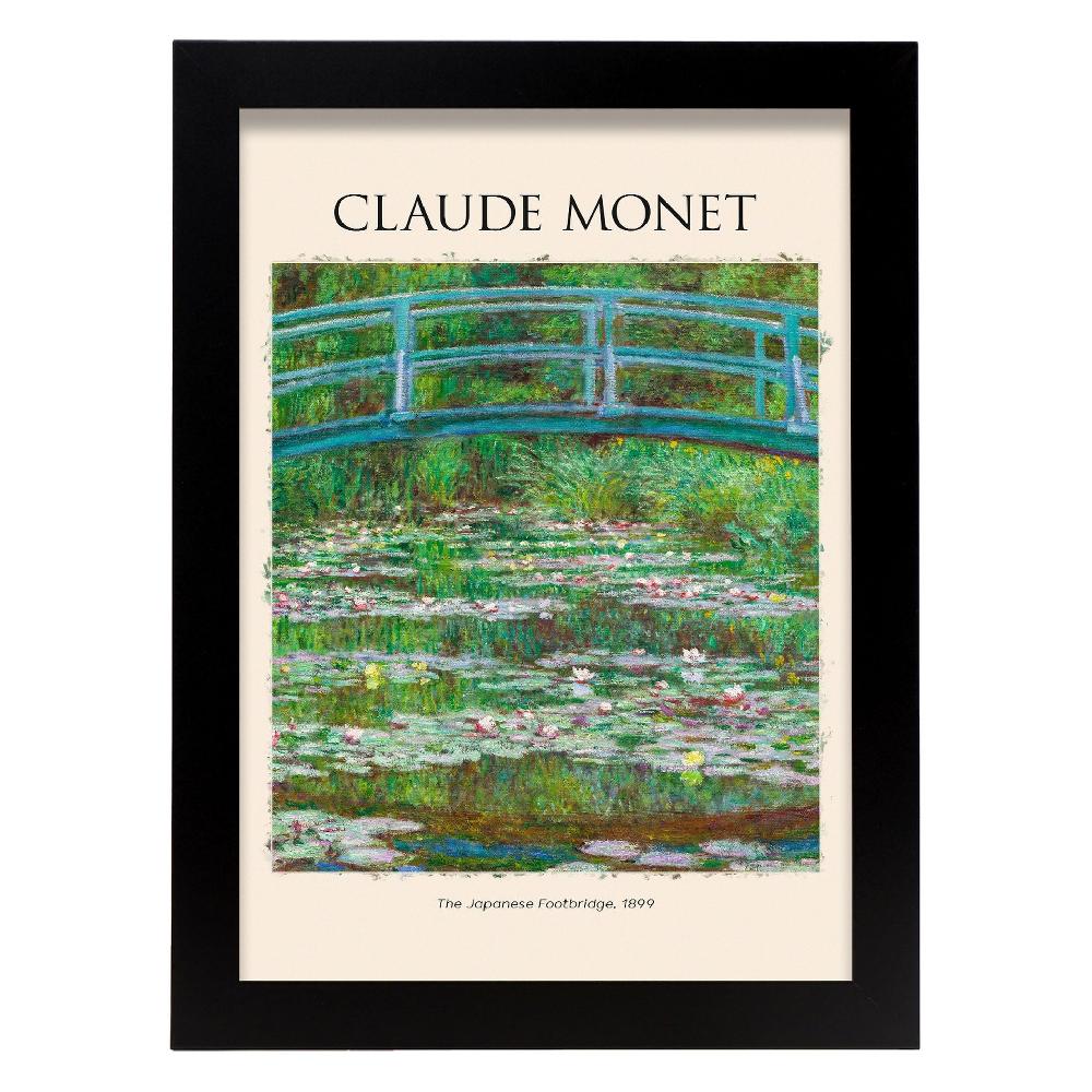 Nacnic Lámina De Puente Japonés Inspirada En Claude Monet