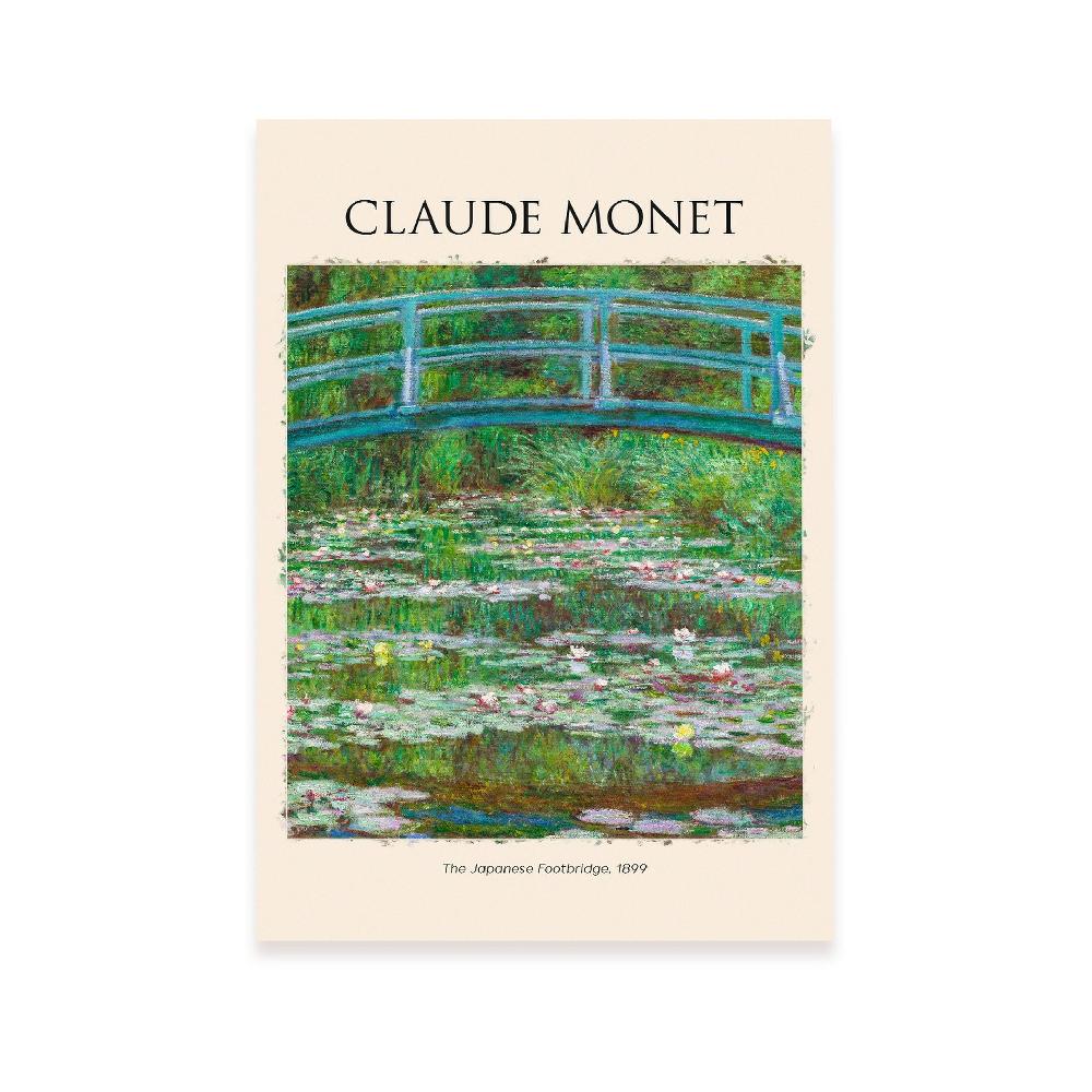 nacnic Lámina de Puente Japonés inspirada en Claude Monet
