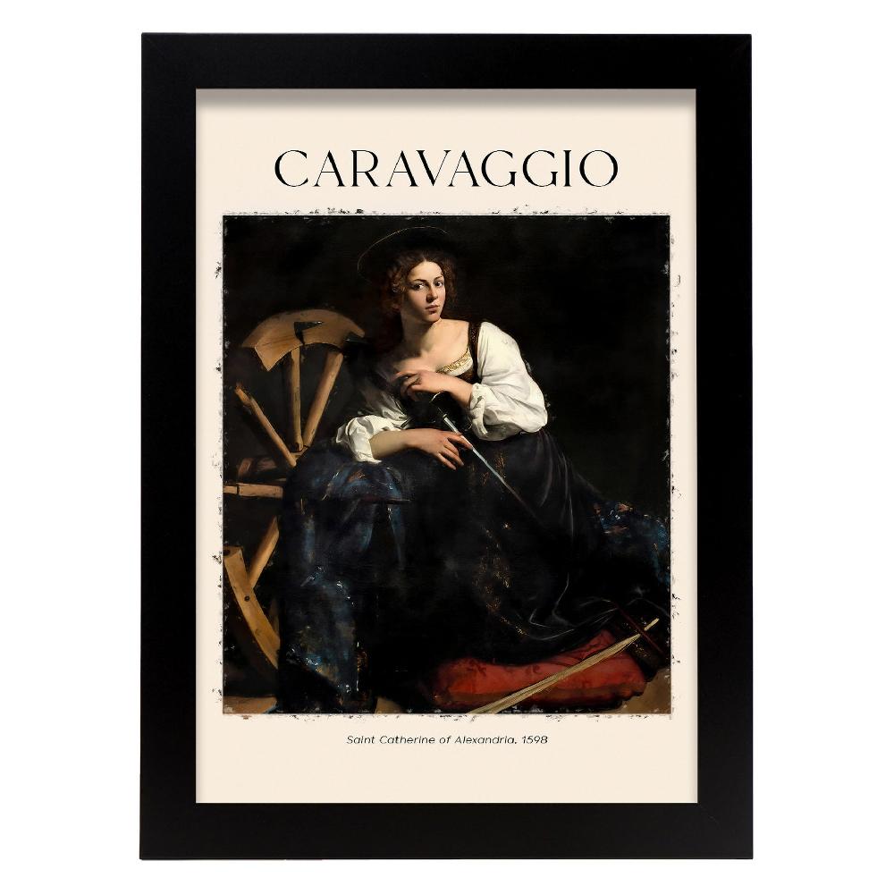 Nacnic Lámina De Santa Catherine De Alejandría Inspirada En Caravaggio