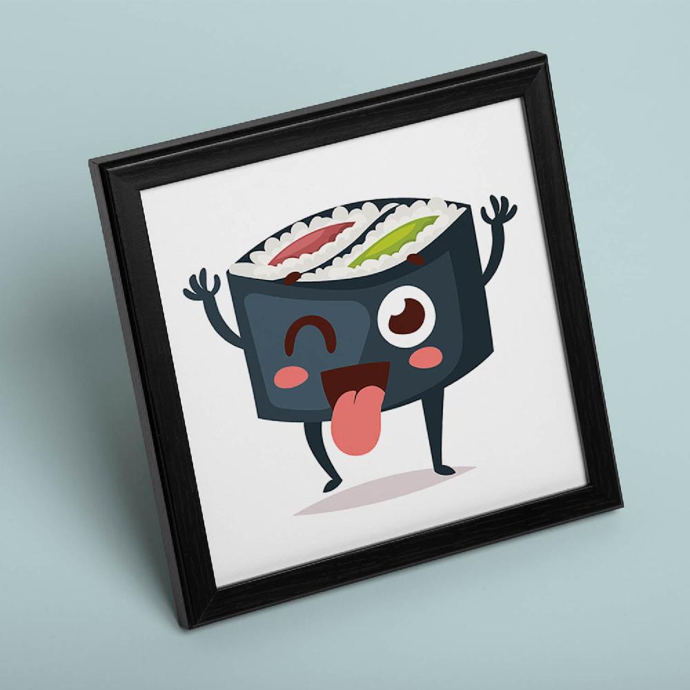 nacnic Lámina de Sushi Maki con Dibujos de Comida Japonesa