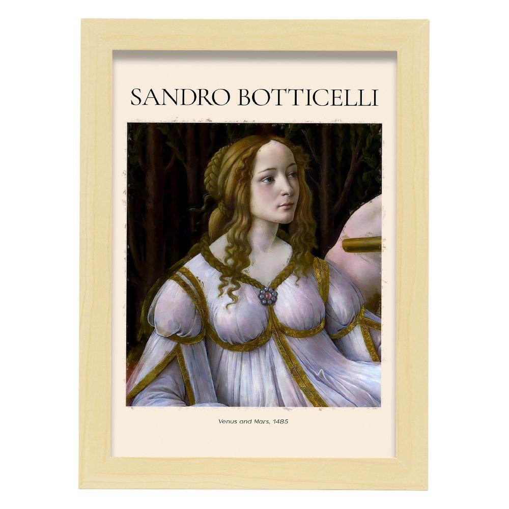 Nacnic Lámina De Venus Y Marte Inspirada En Sandro Botticelli