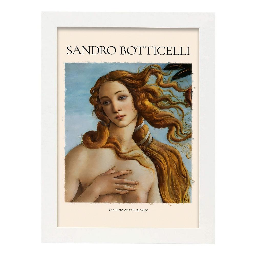 Nacnic Lámina Decorativa De El Nacimiento De Venus 1482 De Sandro Botticelli