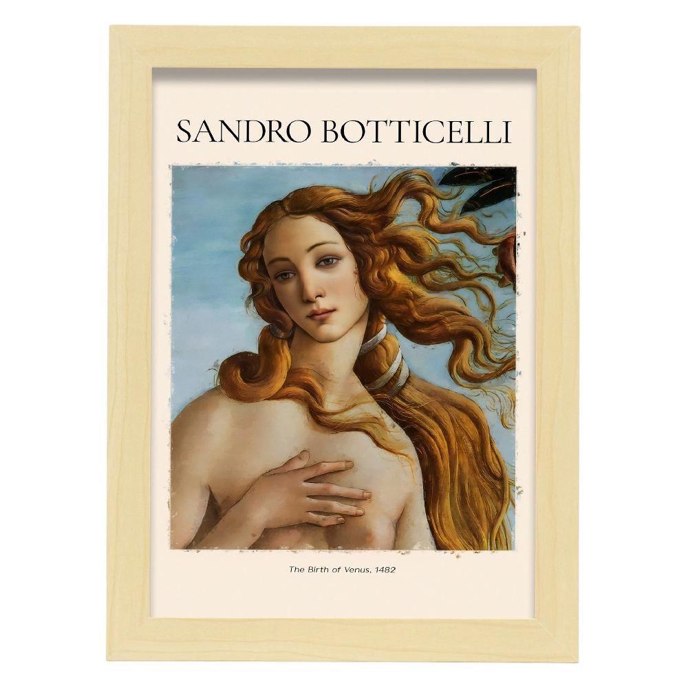 Nacnic Lámina Decorativa De El Nacimiento De Venus 1482 De Sandro Botticelli