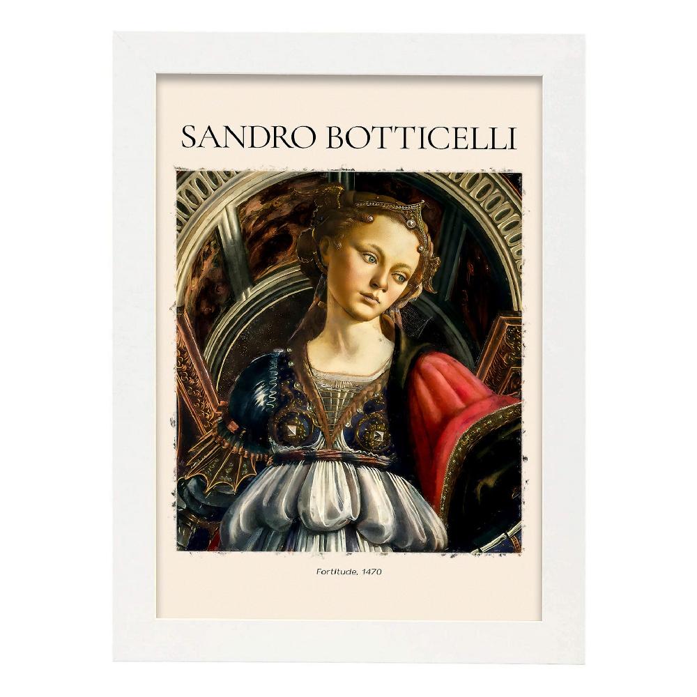 Nacnic Lámina Decorativa De Fortaleza Inspirada En Sandro Botticelli