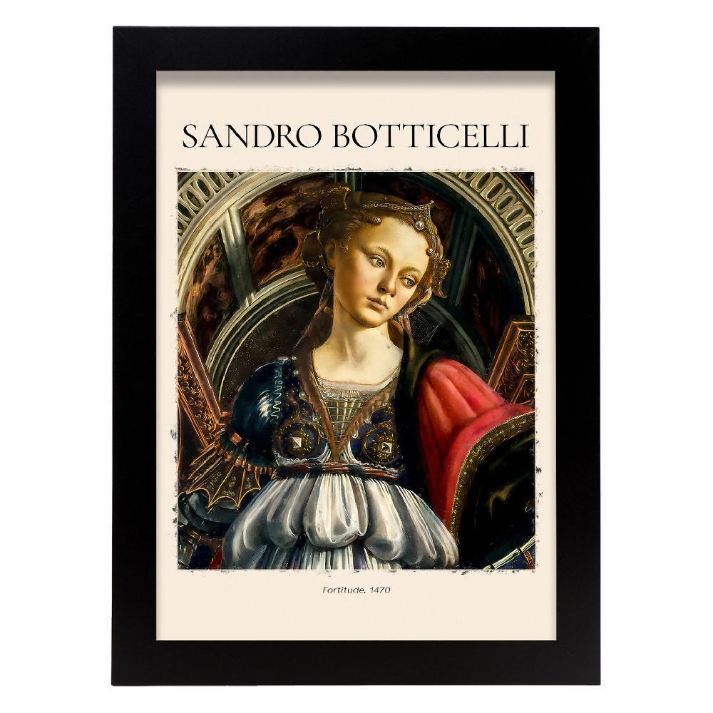 Nacnic Lámina Decorativa De Fortaleza Inspirada En Sandro Botticelli