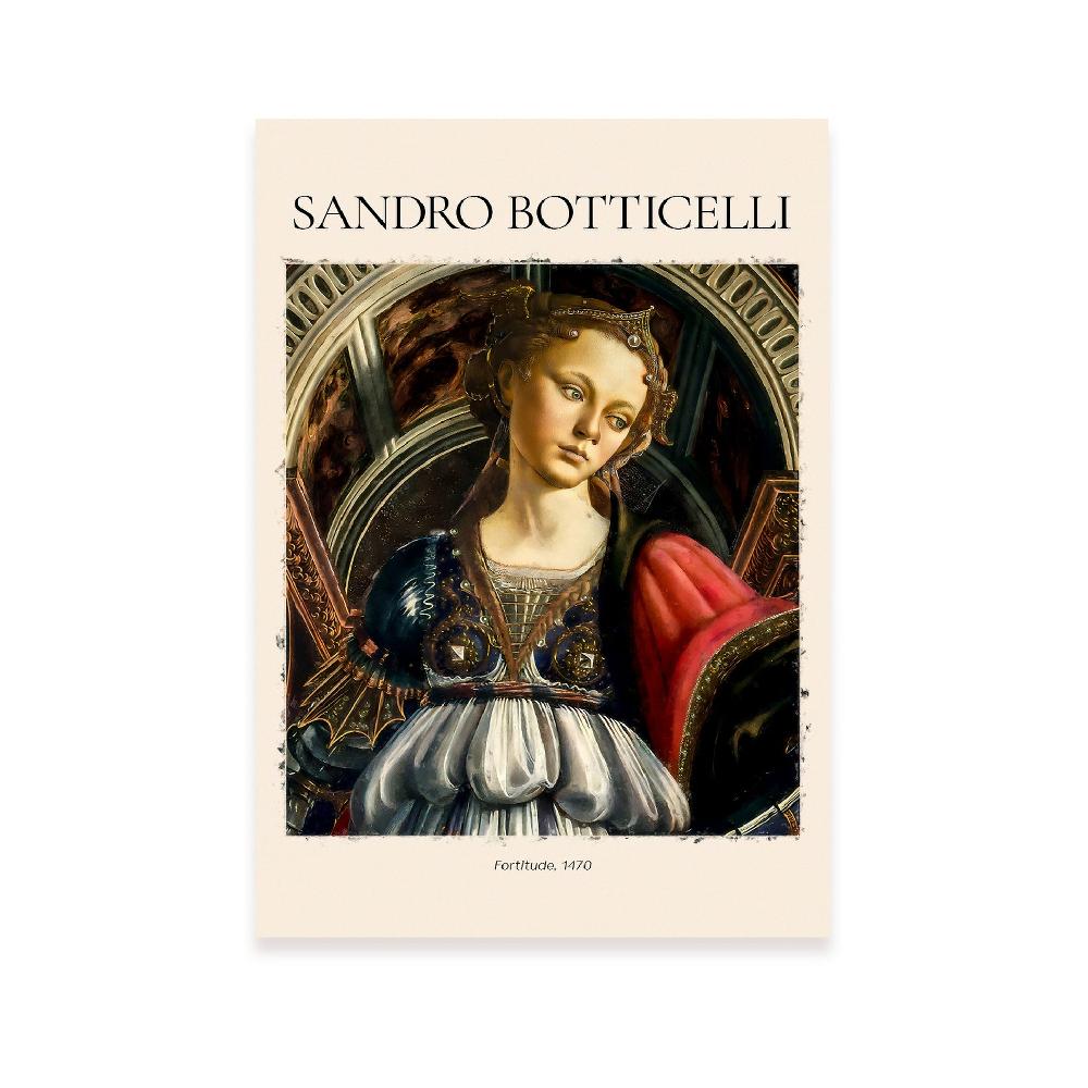 nacnic Lámina decorativa de Fortaleza inspirada en Sandro Botticelli