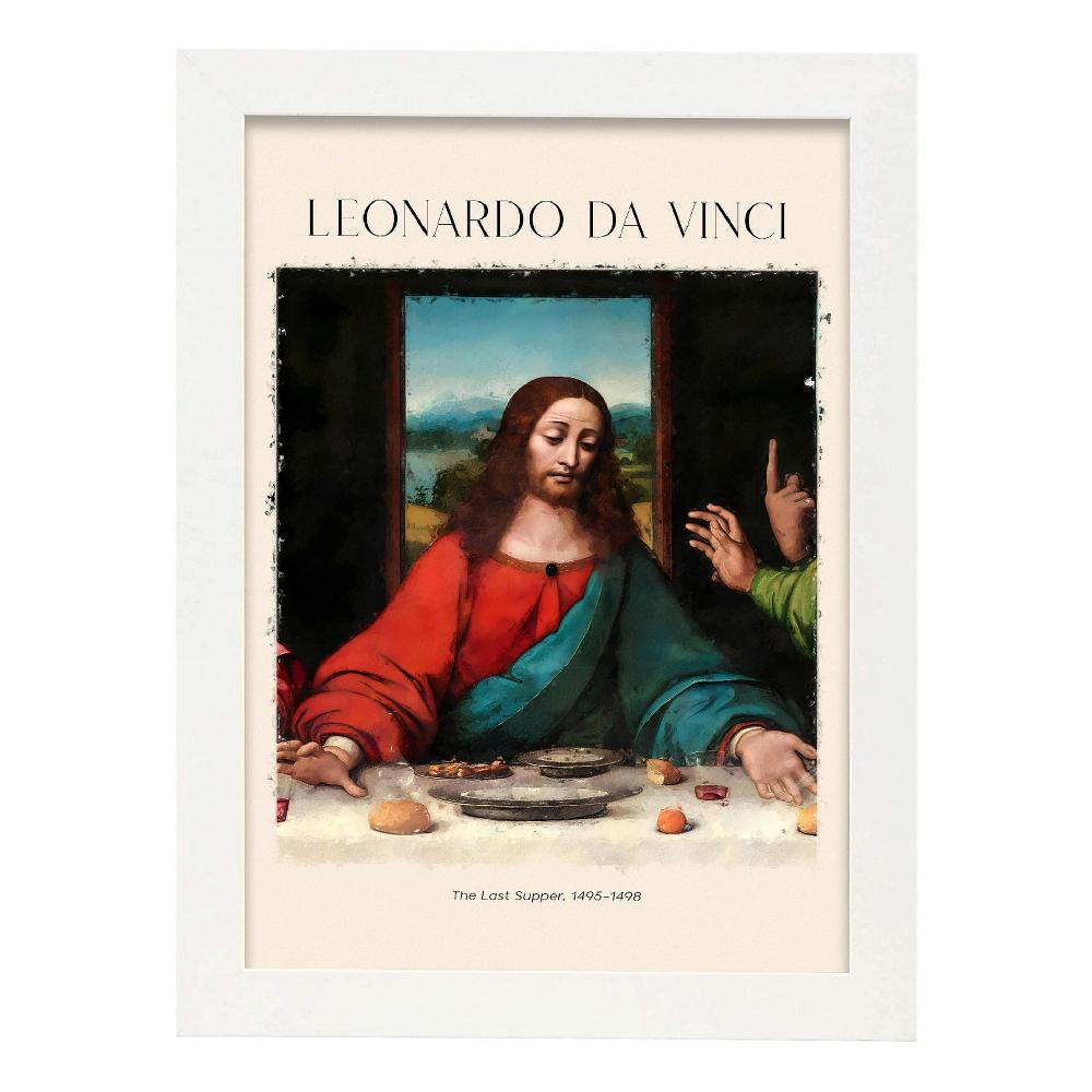 Nacnic Lámina Decorativa De La Última Cena Inspirada En Leonardo Da Vinci
