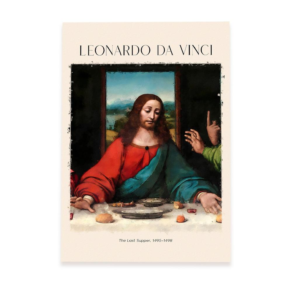Nacnic Lámina Decorativa De La Última Cena Inspirada En Leonardo Da Vinci