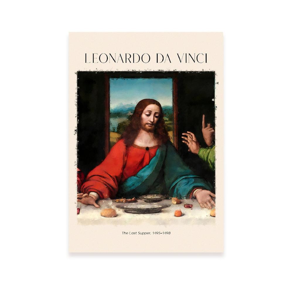 nacnic Lámina decorativa de La Última Cena inspirada en Leonardo da Vinci