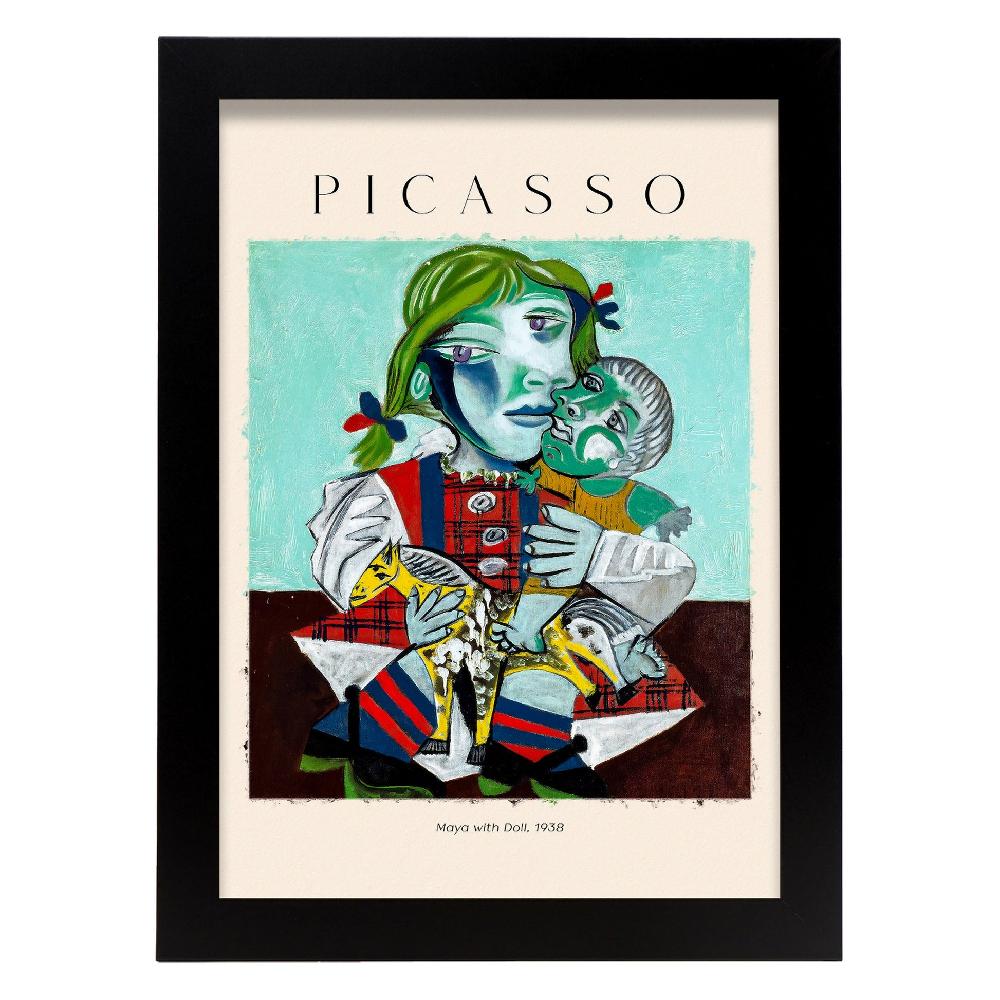 Nacnic Lámina Decorativa De Maya Con Muñeca Inspirada En Picasso