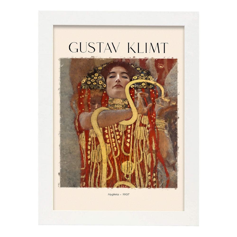 Nacnic Lámina Decorativa Hygeia Inspirada En Gustav Klimt
