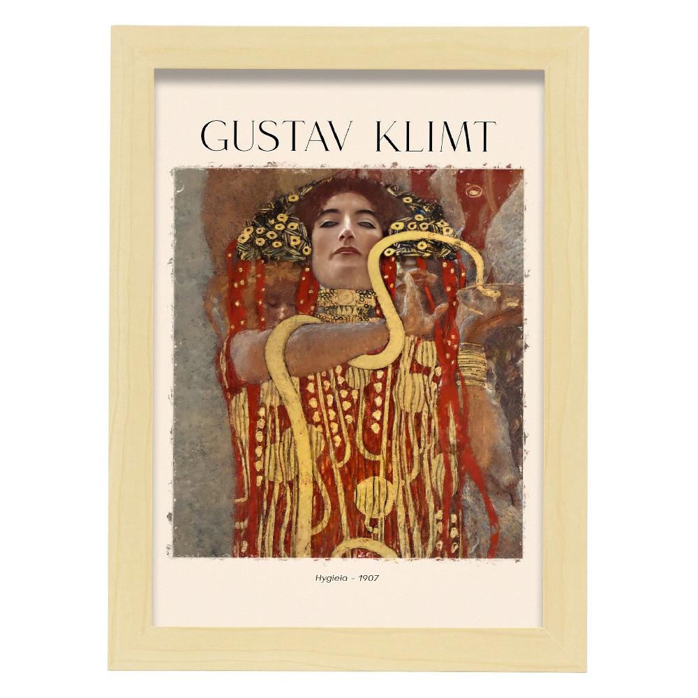Nacnic Lámina Decorativa Hygeia Inspirada En Gustav Klimt