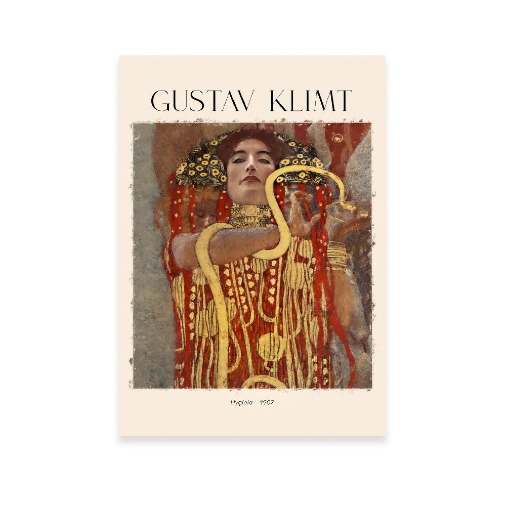 nacnic Lámina decorativa Hygeia inspirada en Gustav Klimt