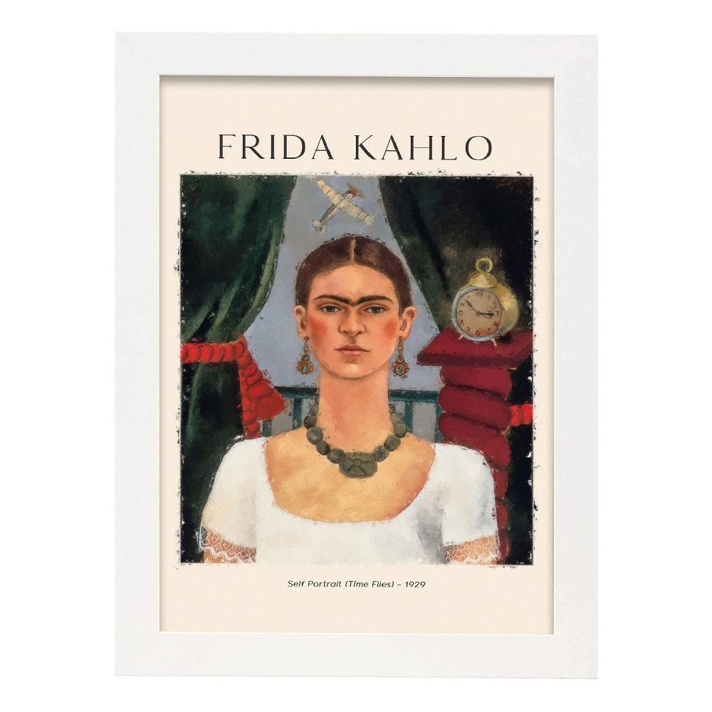 Nacnic Lámina Decorativa Inspirada En Frida Kahlo "El Tiempo Vuela"