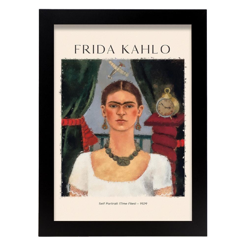 Nacnic Lámina Decorativa Inspirada En Frida Kahlo "El Tiempo Vuela"