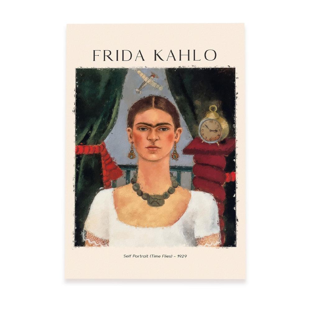 Nacnic Lámina Decorativa Inspirada En Frida Kahlo "El Tiempo Vuela"