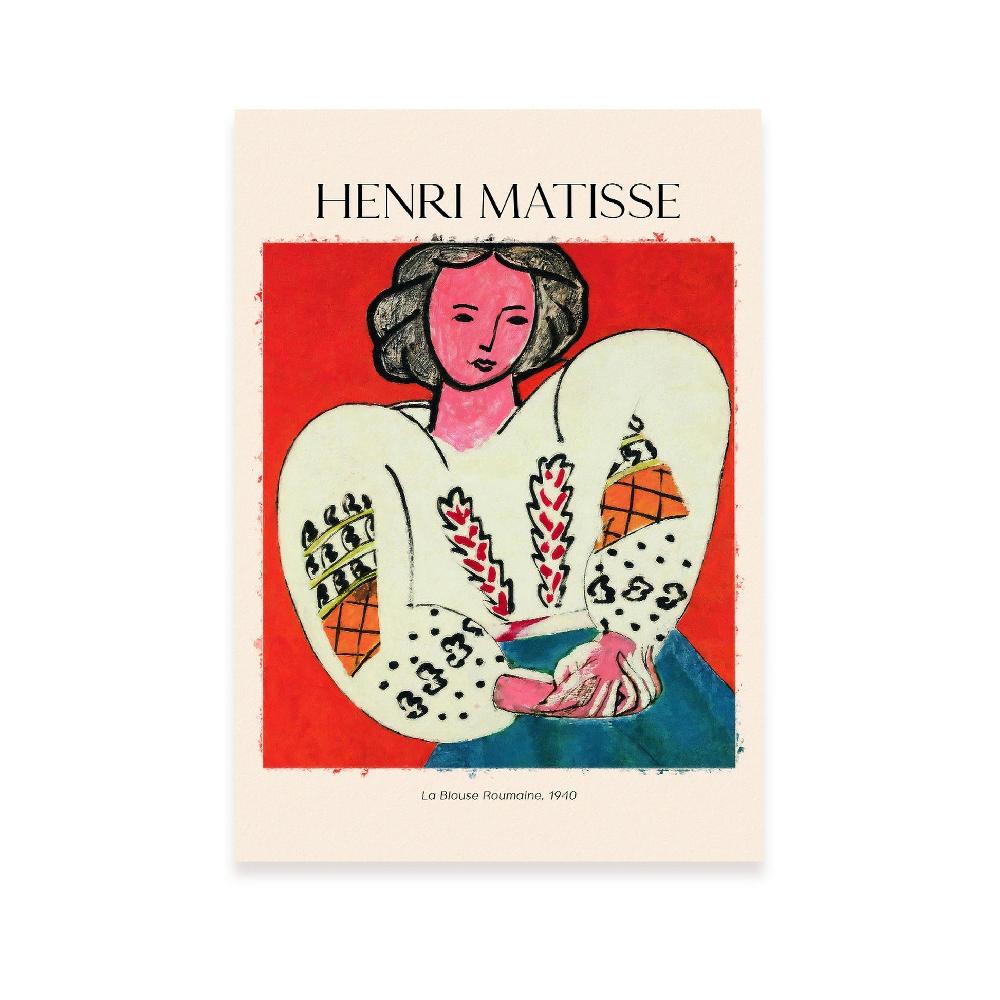 nacnic Lámina decorativa LA BLOUNA ROUMAINA inspirada en Henri Matisse